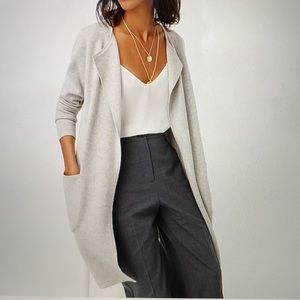 JCrew Collarless Sweater-Blazer